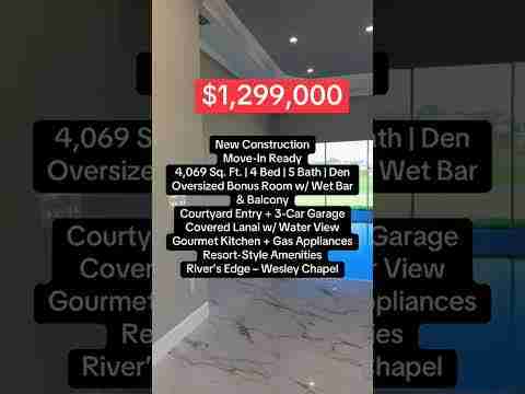 Luxury new construction in Wesley Chapel—#tsrtt over 4,000 sq
